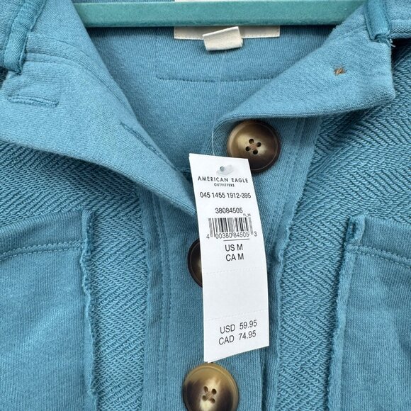 American Eagle Outfitters Henley Sweater for Women NWT woman’s size Medium Blue - Picture 3 of 14